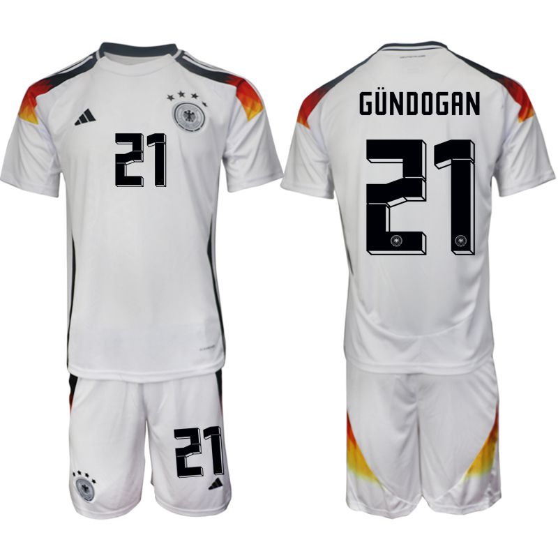 Men 2024-2025 Season Germany home white 21 Soccer Jersey